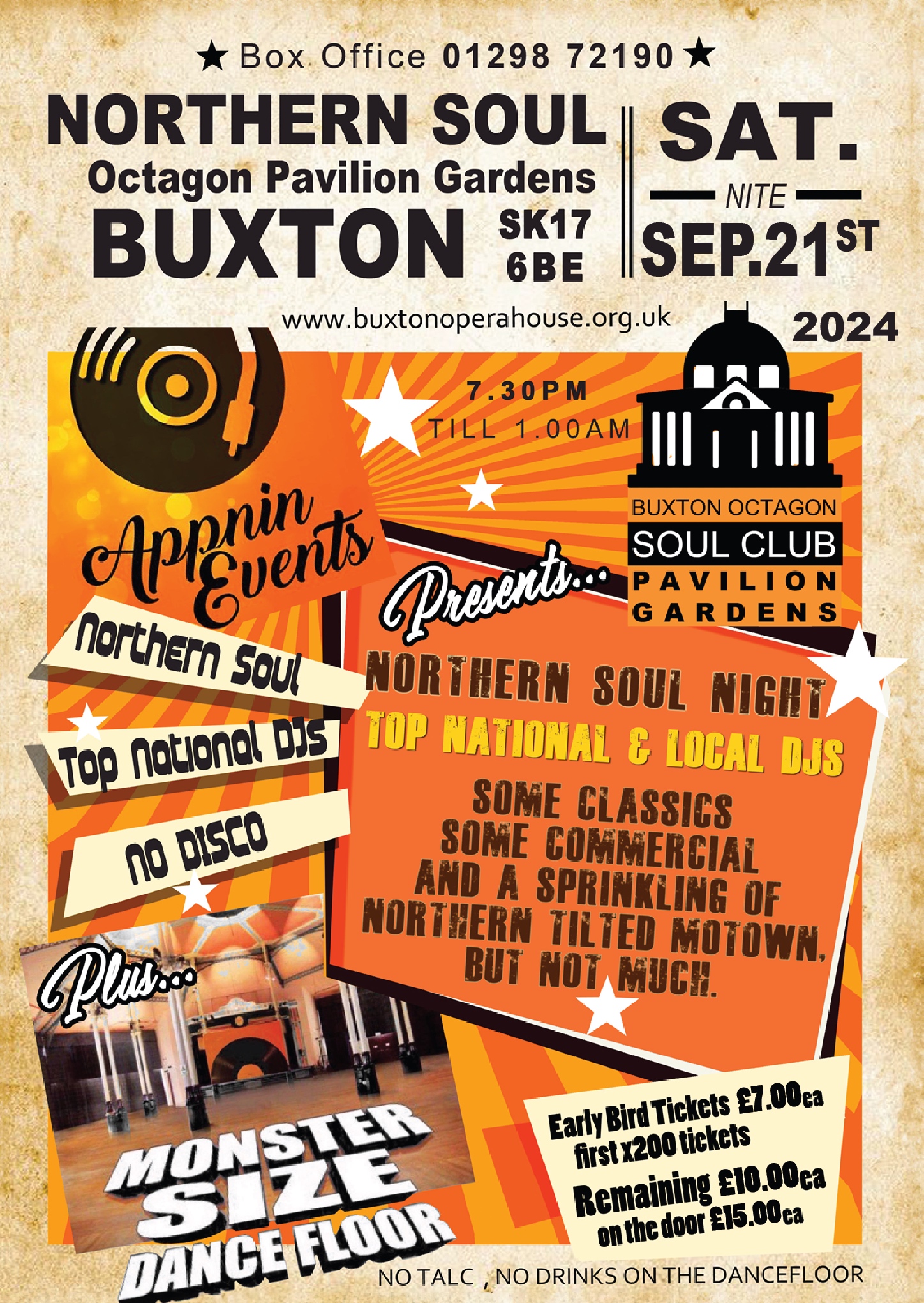 Poster for Buxton Octagon Soul Night